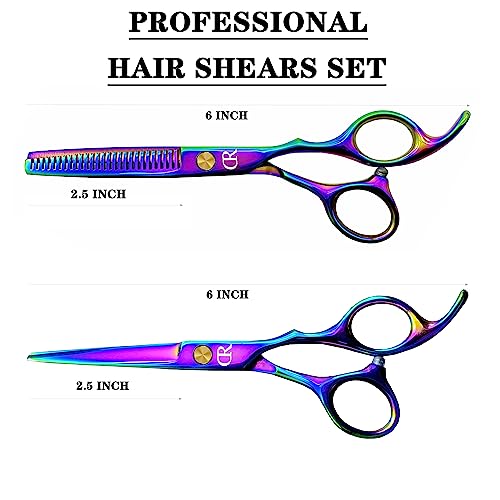 Professional Hair Cutting Shears Set (Rainbow)