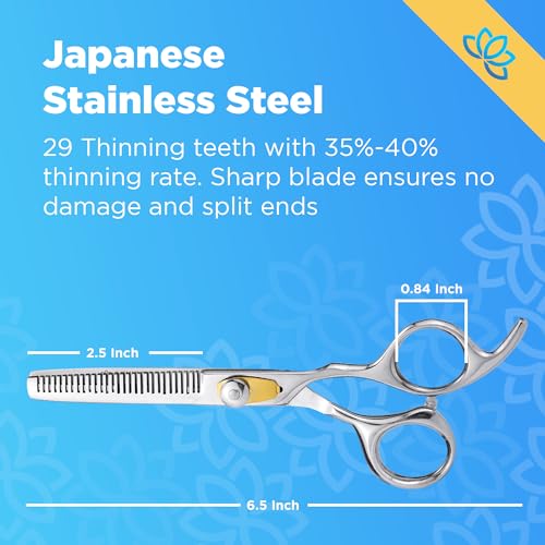 Professional Barber Scissors - 6.5" Japanese Stainless Steel Shears