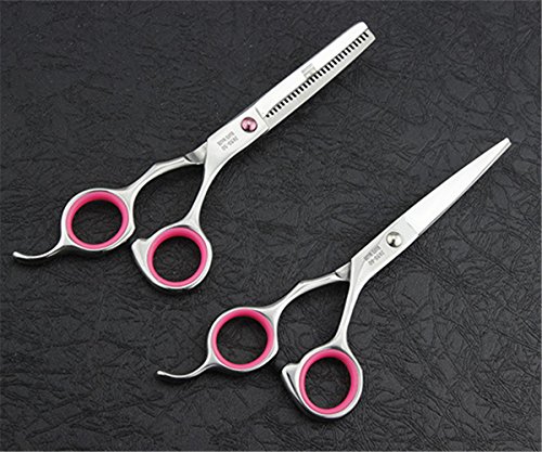 Barber Thinning Shears Set for Family Haircutting - Pink