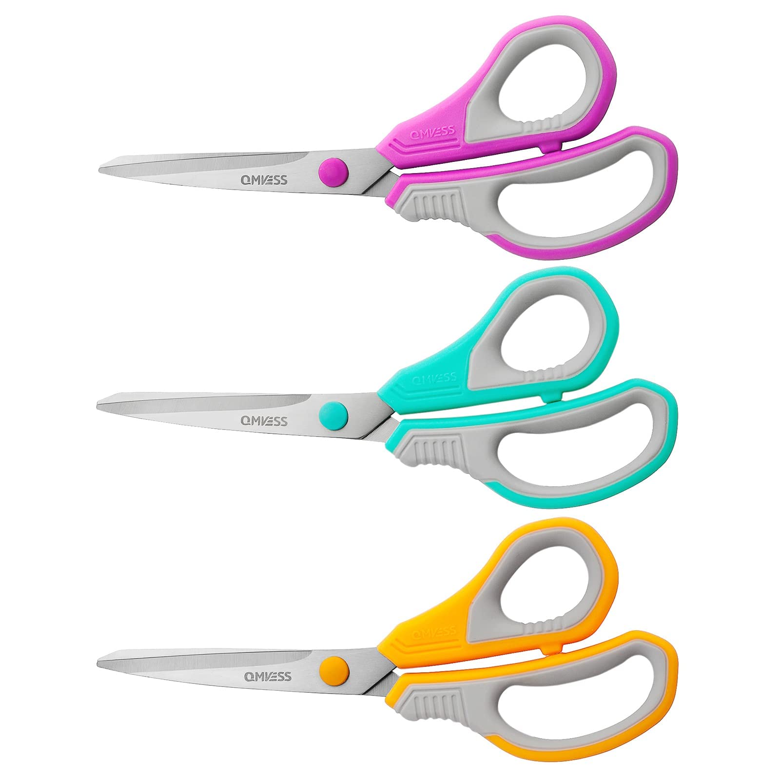 8.5 CM Versatile Scissors 3-Pack for Office, School & Home