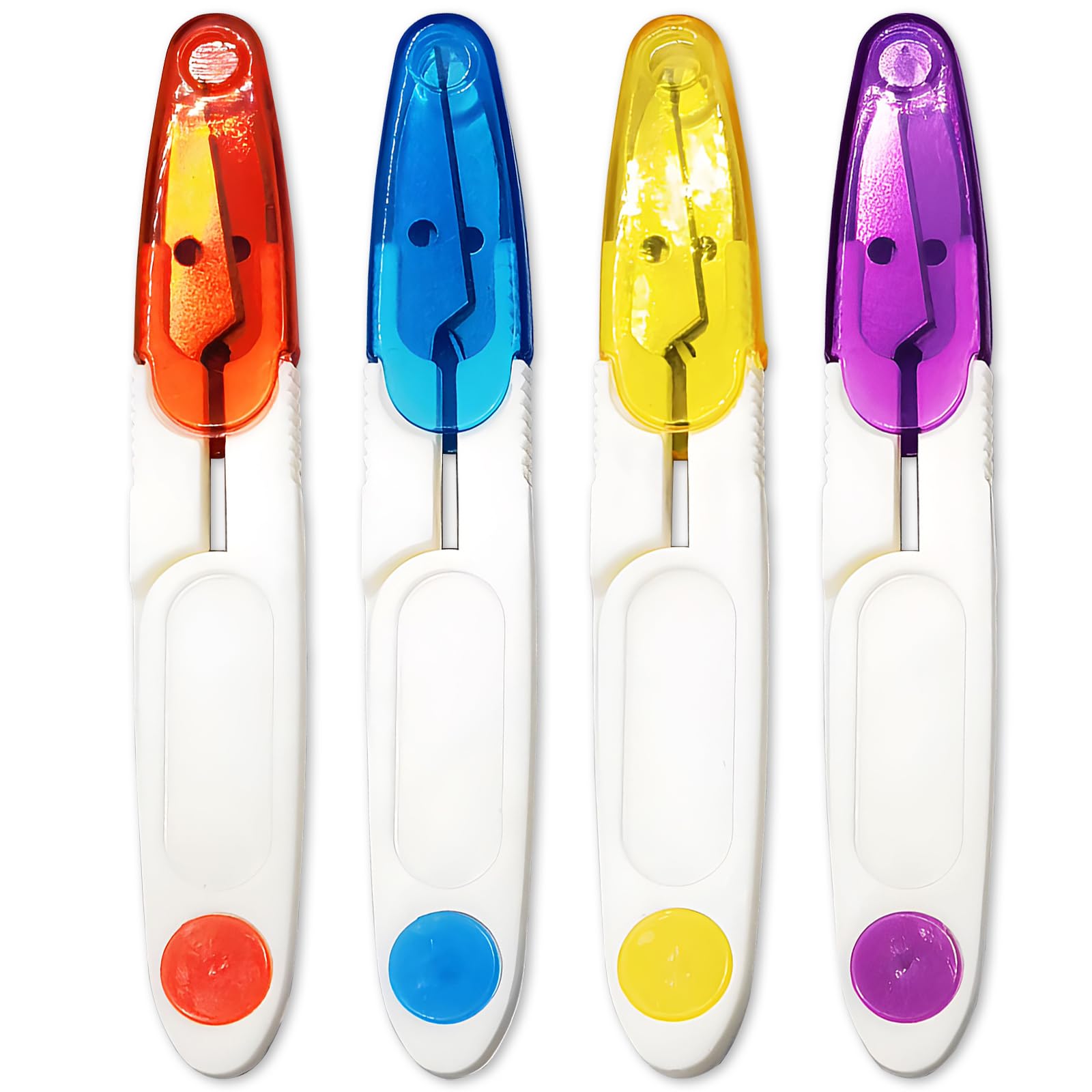 Compact 4" U-Shaped Portable Scissors for Crafting and DIY, Perfect for Yarn and Sewing