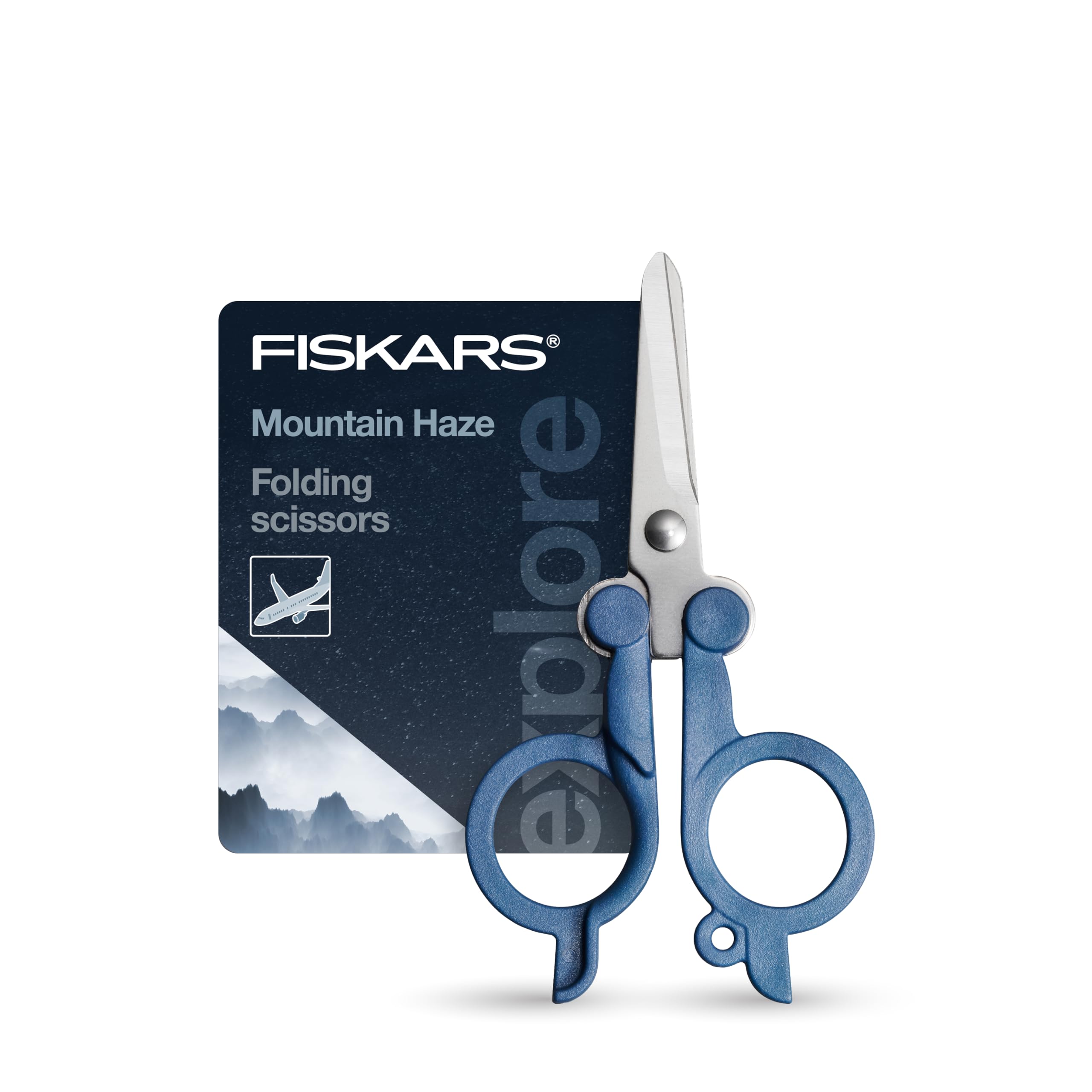 TSA Approval Travel Scissors - Stainless Steel Blades, Blue Handles