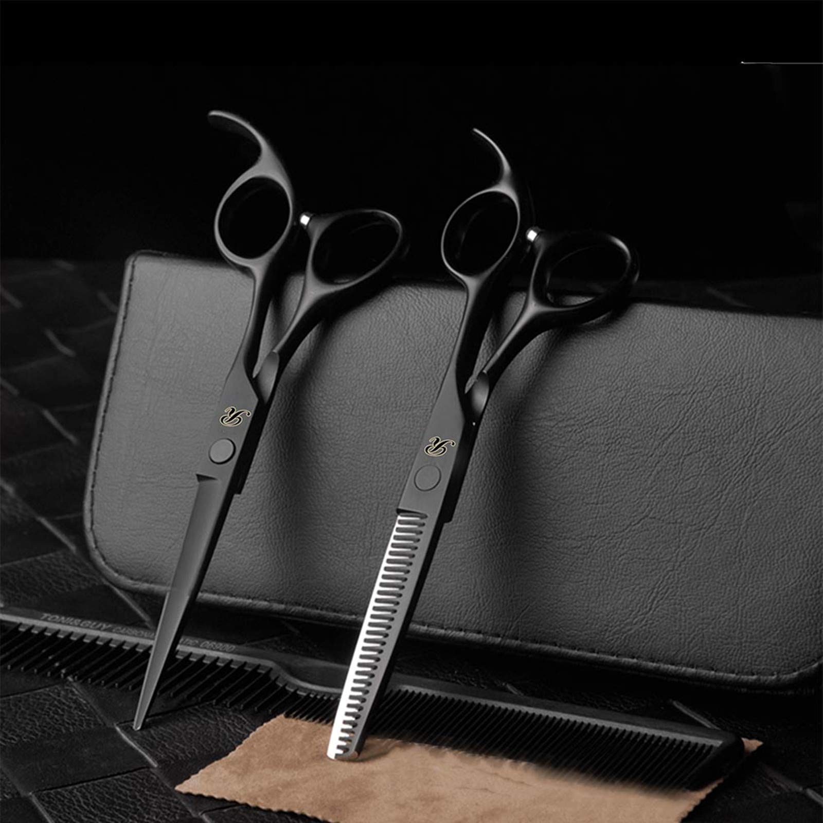 Professional Haircutting Scissors Set for Barbers and Hairdressers